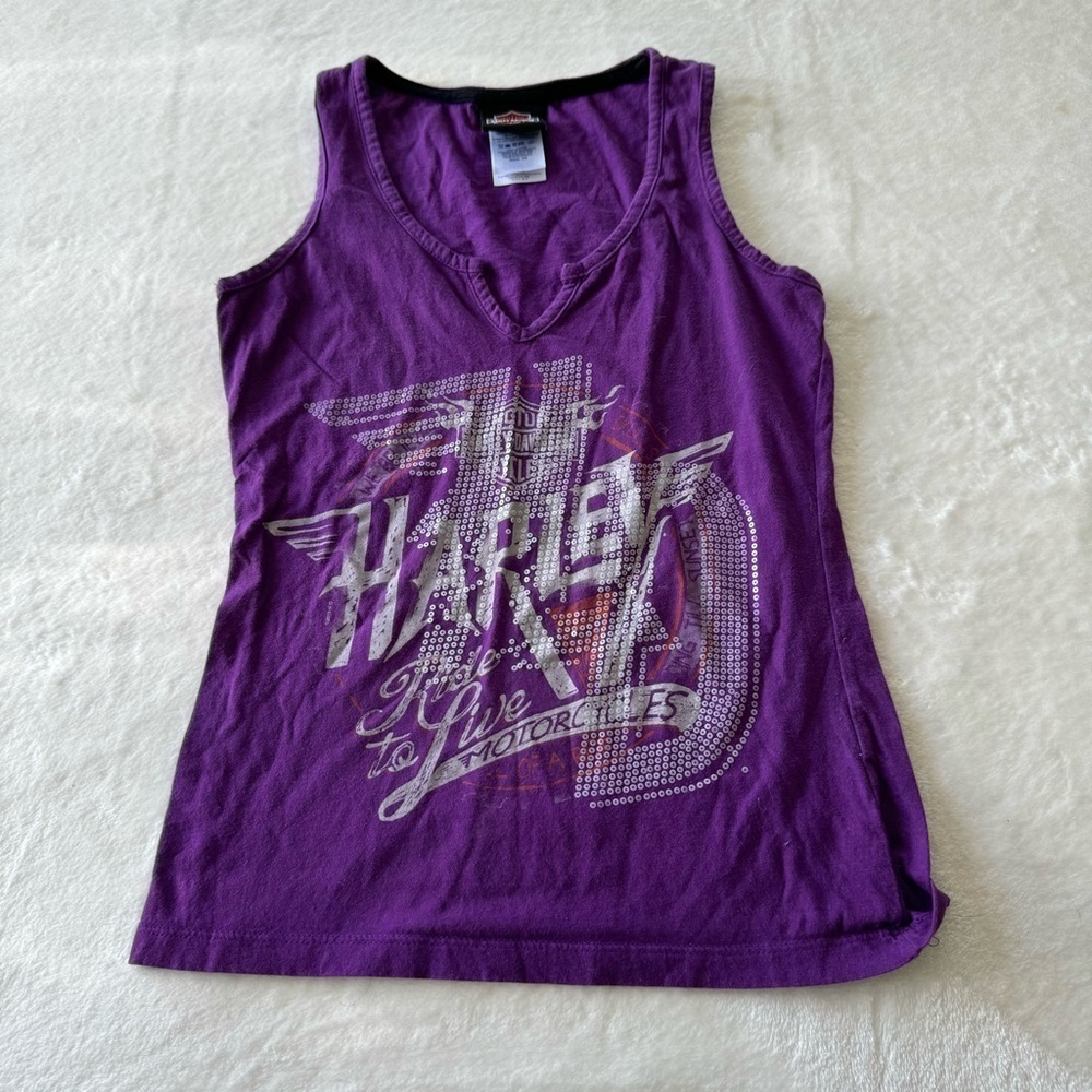 Harley-Davidson Women’s Purple Y2K El Paso Tank Top